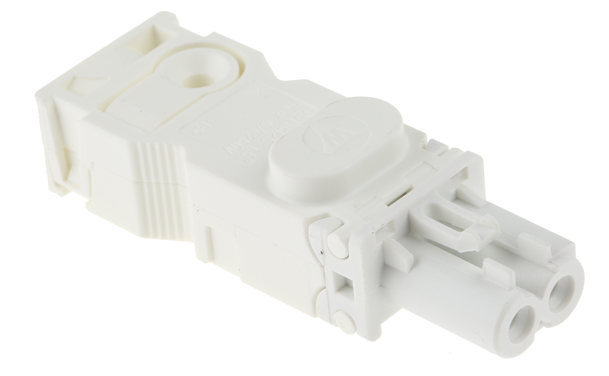 Wieland GST15i2 Series Mini Connector, 2-Pole, Female, Cable Mount, 16A, IP20