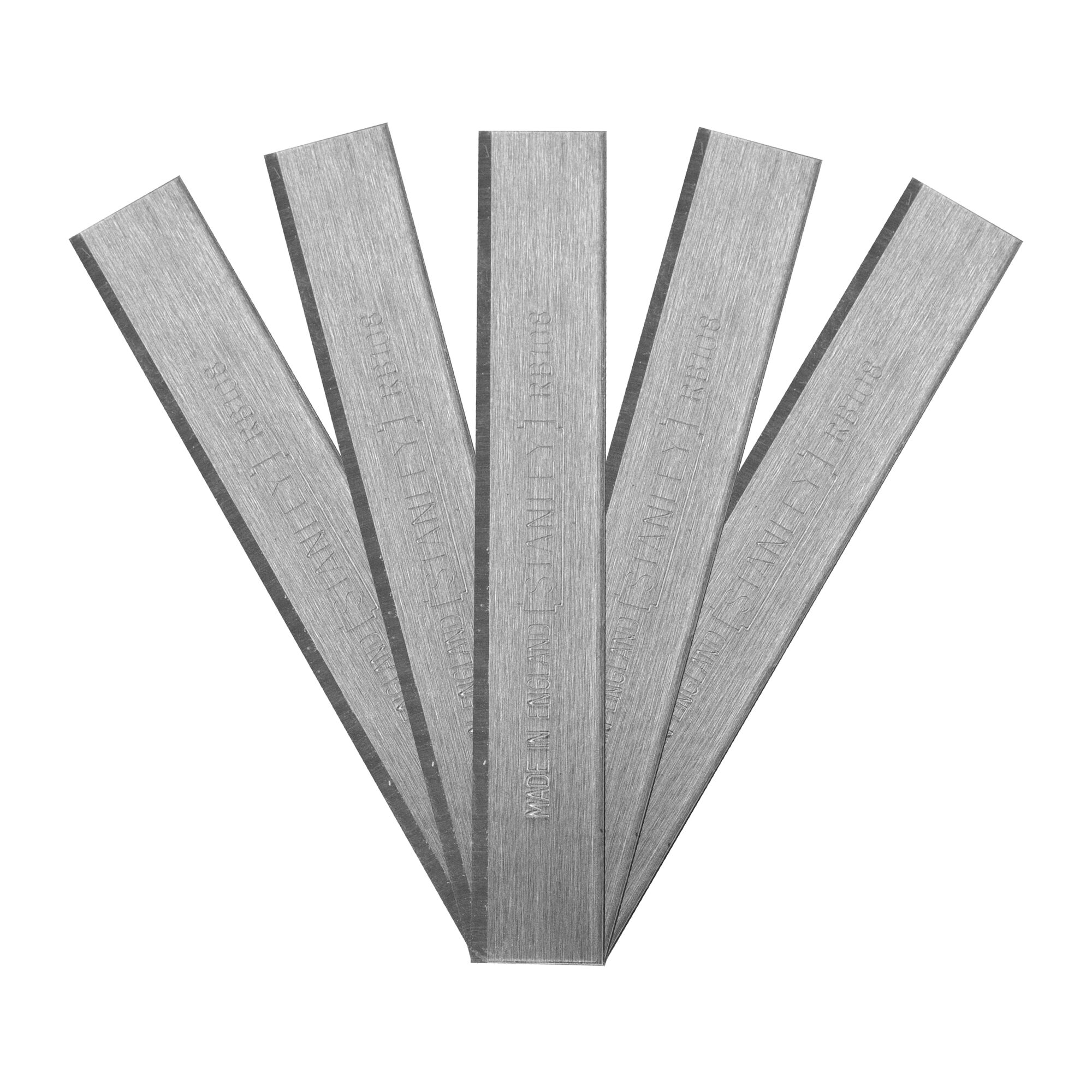 Stanley Carbon Steel Flat Replacement blade 50 mm, 5 per Package