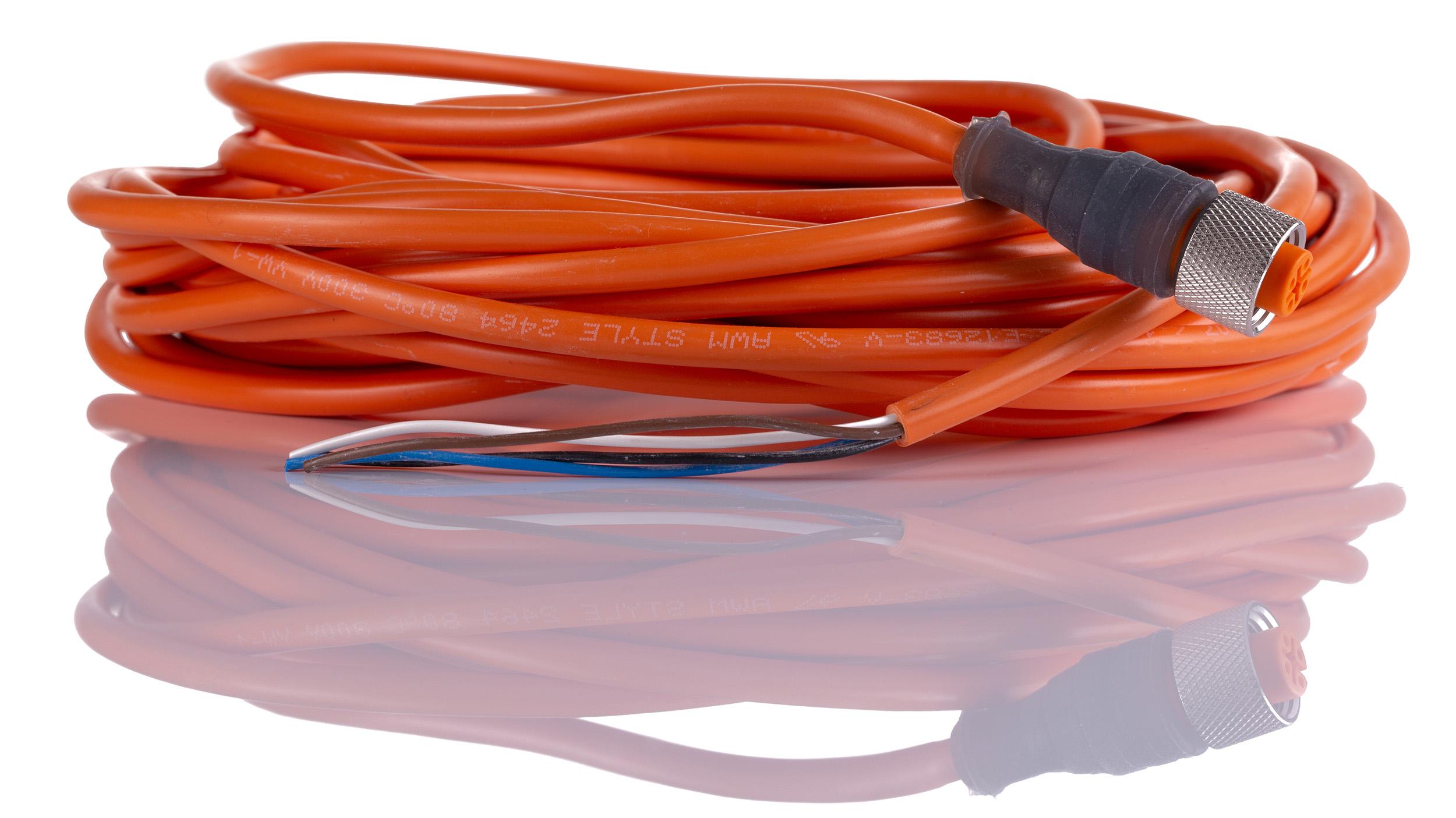 Lumberg Automation Female 4 way M12 to Unterminated Free End Sensor Actuator Cable, 10 m