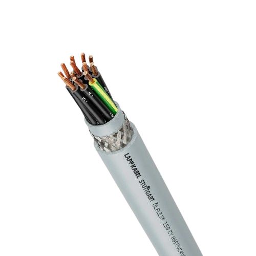 Lapp ÖLFLEX CLASSIC 150 CY Control Cable, 5 Cores, 0.75 mm² CSA 18 AWG, Screened, 50 m, Grey Polyvinyl Chloride Sheath