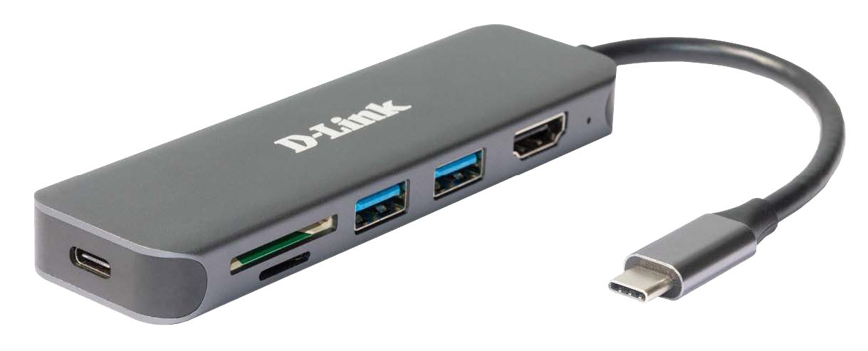 D-Link 3 Port USB 1.1, USB 2.0, USB 3.0 USB C USB C Hub, USB Bus Powered, 118 x 35 x 13mm