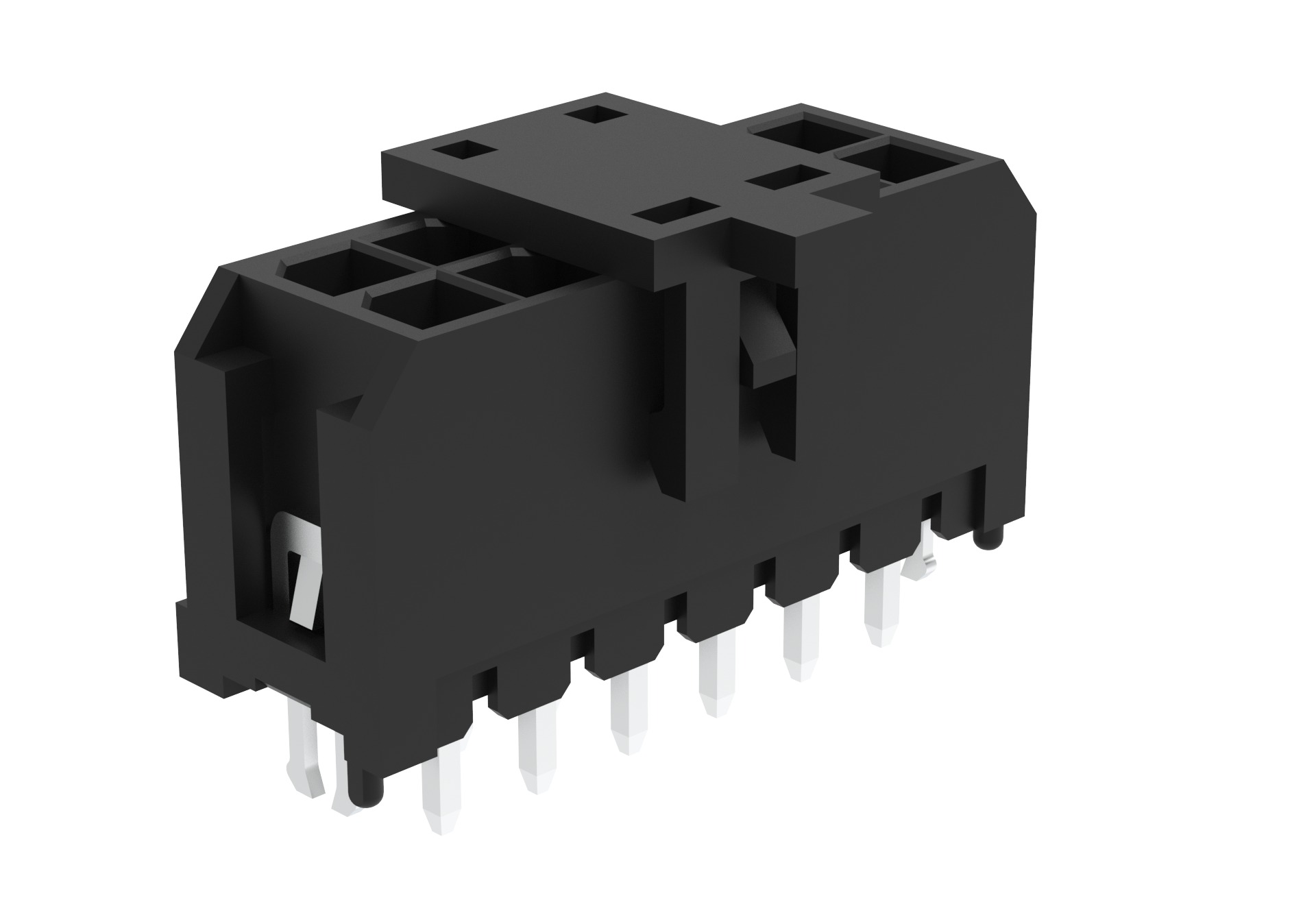 Amphenol Communications Solutions G88MP121028 Series Vertical Board Mount PCB Socket, 12-Contact, 2-Row, 3mm Pitch,