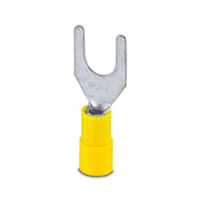 Phoenix Contact Insulated Fork Terminal, 11AWG to 9AWG Polyamide, Yellow