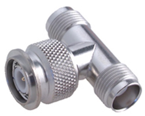 Huber+Suhner Tee Coaxial Adapter Coaxial Plug to TNC Plug 11GHz
