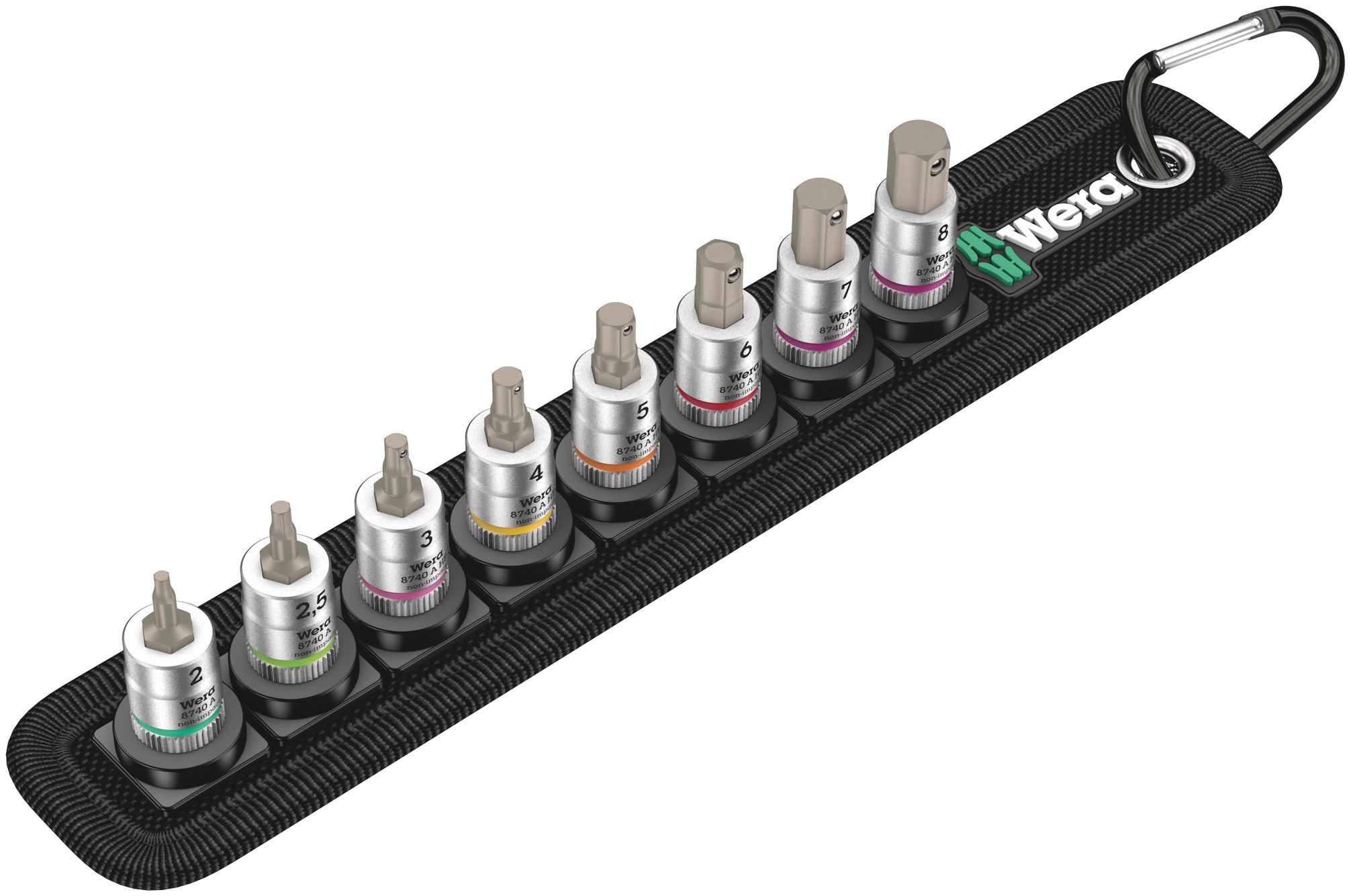 Wera Driver Bit Set 8 Pieces, Hexagon
