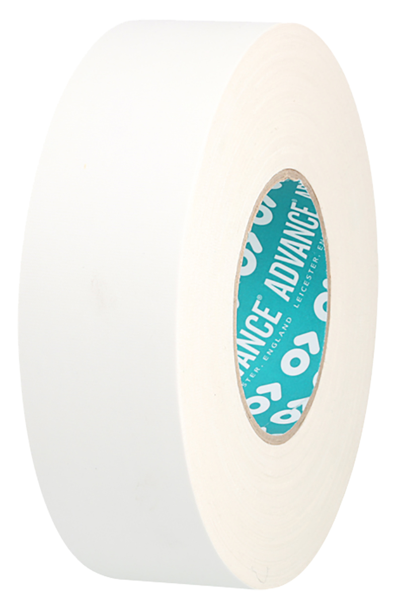 Advance Tapes AT160 Cloth Tape, 50m x 25mm, White, Matt Finish