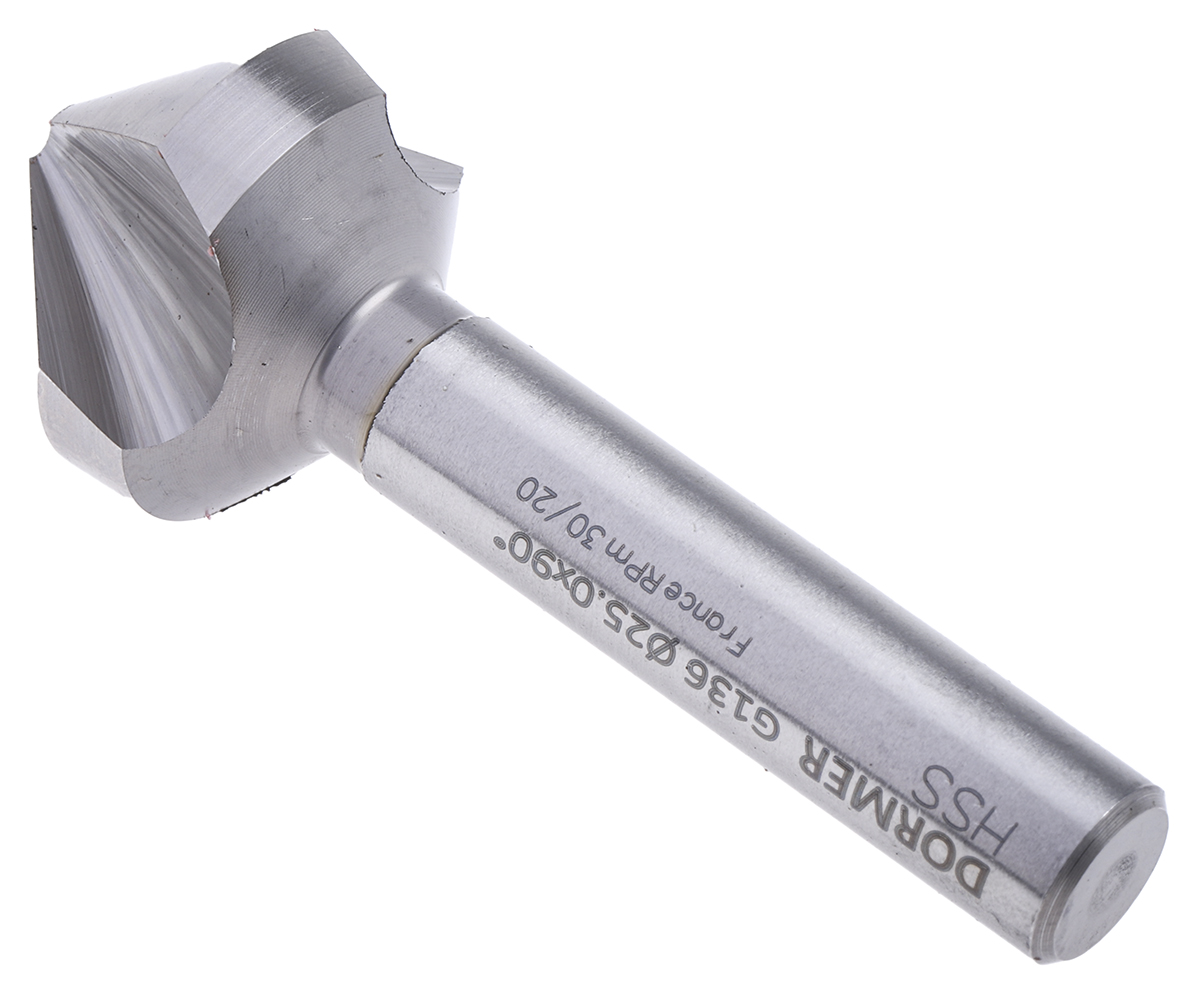 Dormer HSS Drill Bit, 25mm Head, 3 Flute(s), 90°, 1 Piece(s)