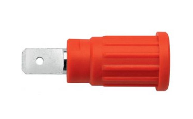 Schutzinger Grey Male Banana Socket, Press-In Termination, 32A, 1kV, Nickel Plating