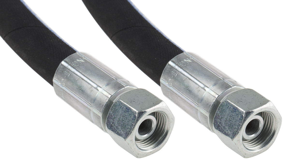 RS PRO 658mm Synthetic Rubber Hydraulic Hose Assembly, 330bar Max Pressure