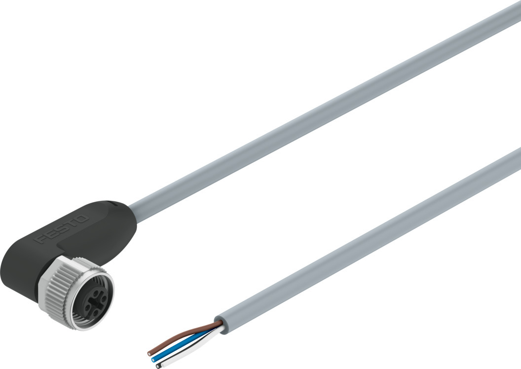 Festo Male 5 way Socket to 4 way Cable Actuator/Sensor Cable, 5 m