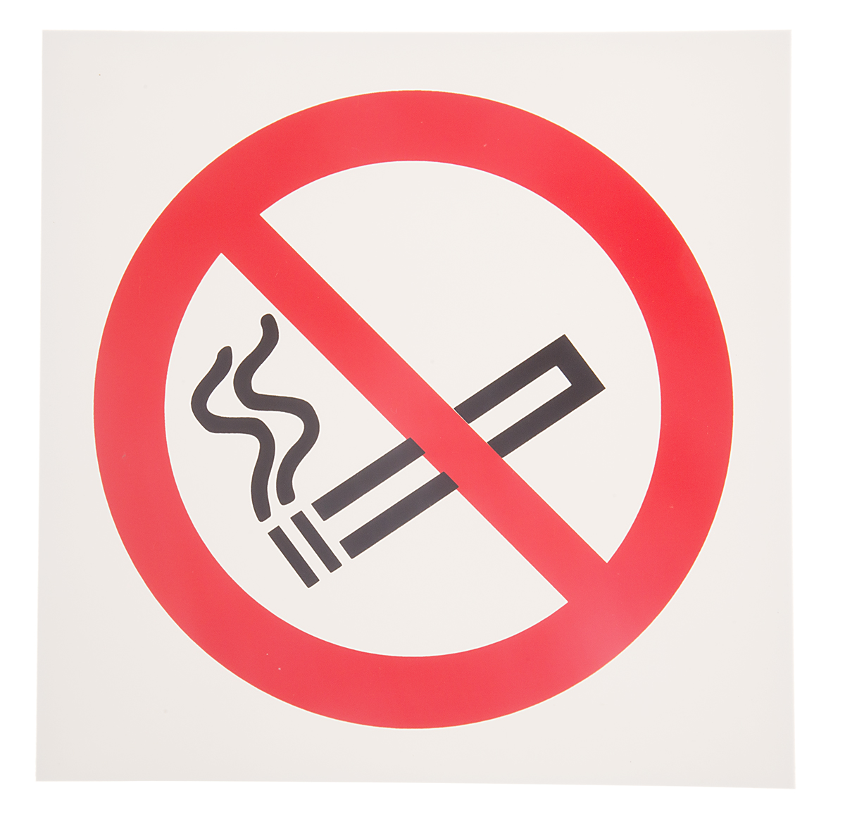 Plastic No Smoking Prohibition Sign, None