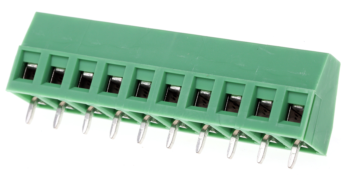 Phoenix Contact MKDS 1.5/10-5.08 Series PCB Terminal Block, 10-Contact, 5.08mm Pitch, Through Hole Mount, 1-Row, Screw