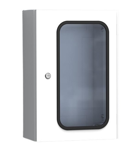 nVent HOFFMAN UCPT Series Fibreglass Reinforced Polyester Wall Box, IP66, Viewing Window, 735 mm x 535 mm x 270mm