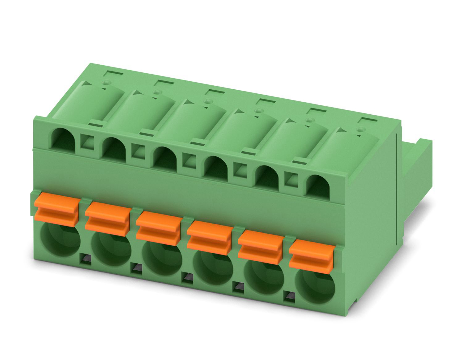 Phoenix Contact, 5.08mm Pitch, FKC 2.5/6-ST-5.08, 6 Way, , Pluggable Terminal Block, Plug, Cable Mount, Screw