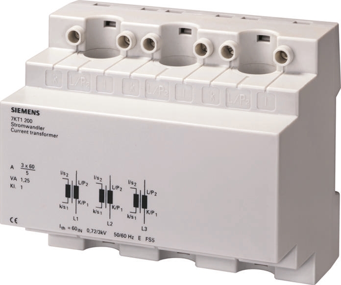 Siemens 7KT12 Series Straight Through Current Transformer, 100A Input, 13mm Bore