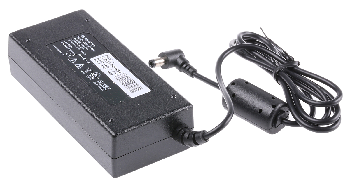 EOS 65W Power Brick AC/DC Adapter 19V dc Output, 3.42A Output