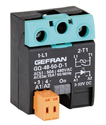 Gefran GQ Series Solid State Relay, 25 A Load, Surface Mount, 480 V ac Load, 32 V dc Control