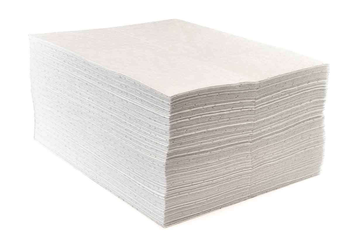 Ecospill Ltd Spill Absorbent Pad for Oil Use, 80 L Capacity, 100 per Pack