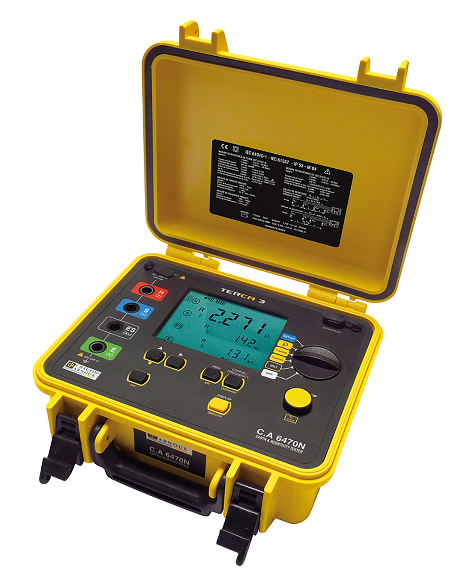 Chauvin Arnoux CA 6470N Earth Tester, 99.99kΩ CAT IV 50 V
