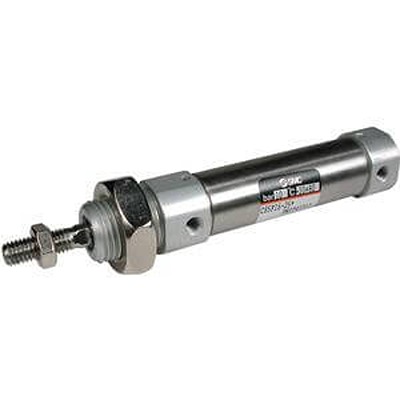 SMC Pneumatic Compact Cylinder - CD85N16-50S-B 16 mm Bore, 50 mm C85 Series, Single Acting Acting