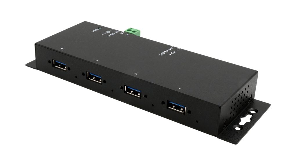 Exsys 4 Port USB 3.2 USB A  Hub, 178 x 70 x 24mm