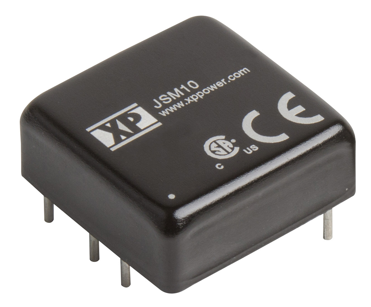 XP Power JSM10 DC-DC Converter, 5V dc/ 2A Output, 18 → 36 V dc Input, 10W, Through Hole, +100°C Max Temp -40°C
