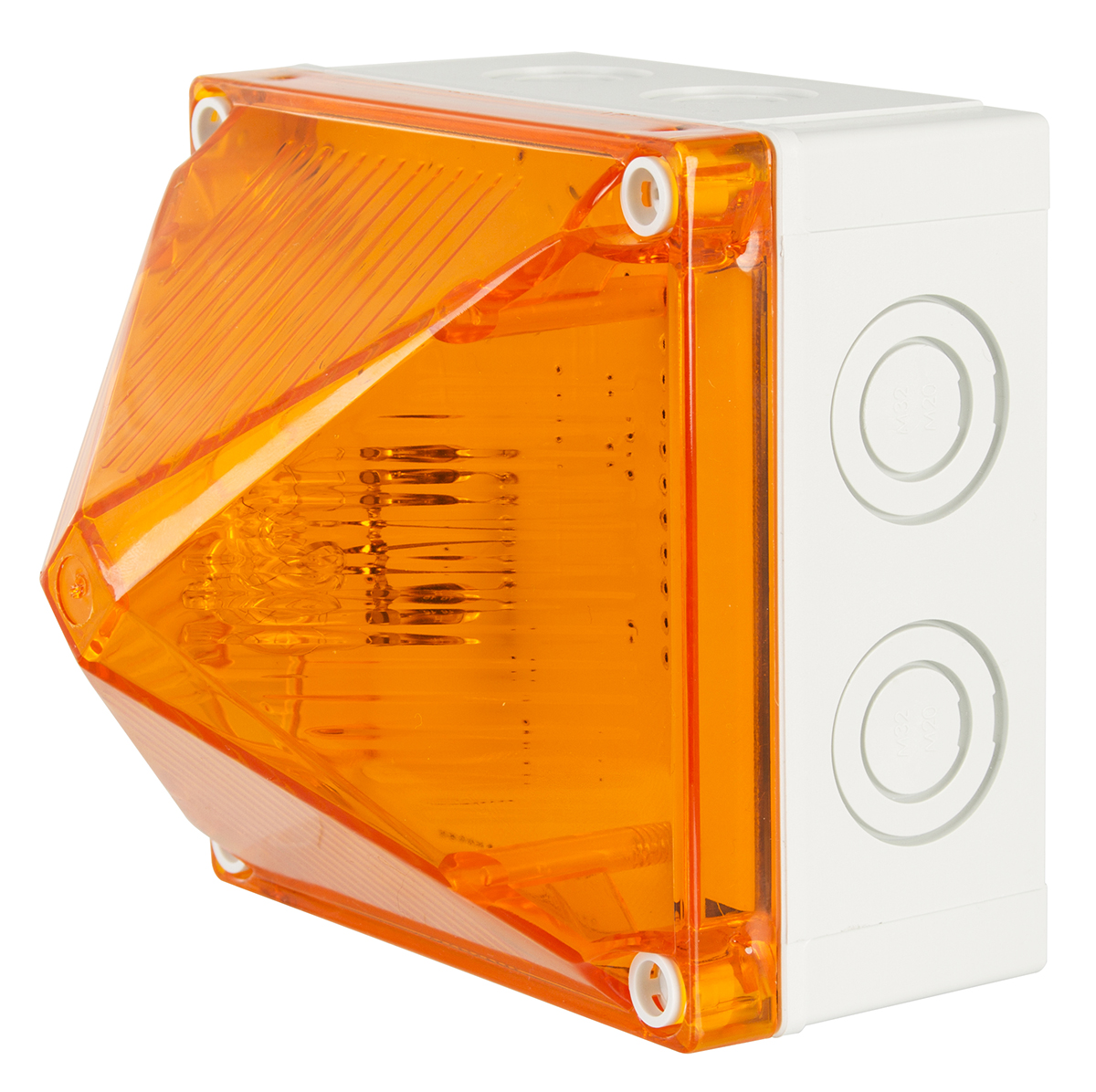 Moflash X700 Synchronous Series Amber Flashing Beacon, 230 V ac, Surface Mount, Wall Mount, Xenon Bulb, IP66, IP67