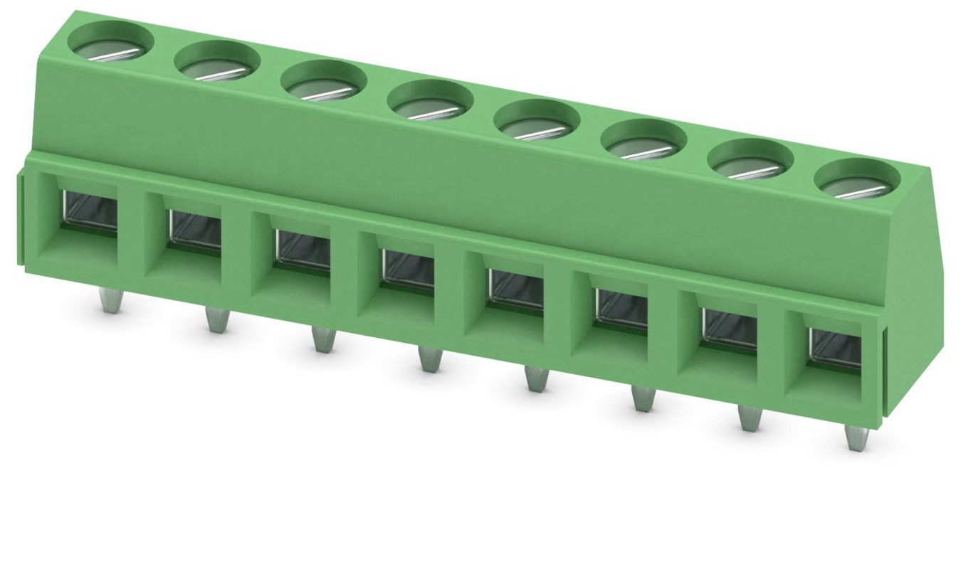 Phoenix Contact MKDSN 1.5/8 Series PCB Terminal Block, 8-Contact, 5mm Pitch, Through Hole Mount, 1-Row, Screw
