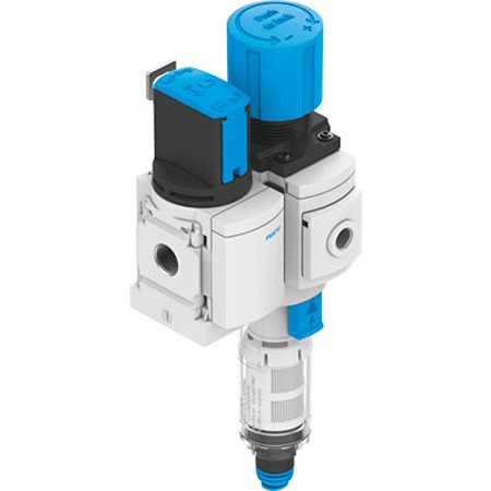 Festo MS4 Filter Regulator, 10 bar, MS4-EM1FR-1/4-D6-C-P-VC-A8-WPE-B