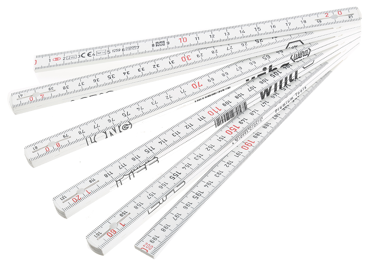Wiha 2m Plastic Metric Folding Ruler