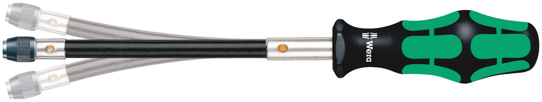 Wera Hexagon Flexible Bit Holder Screwdriver, 1/4 in Tip, 177 mm Blade, 275 mm Overall