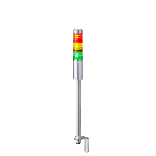 Patlite LR4 Series Coloured Signal Tower, 3 Lights, 24 V dc, Pole Mount