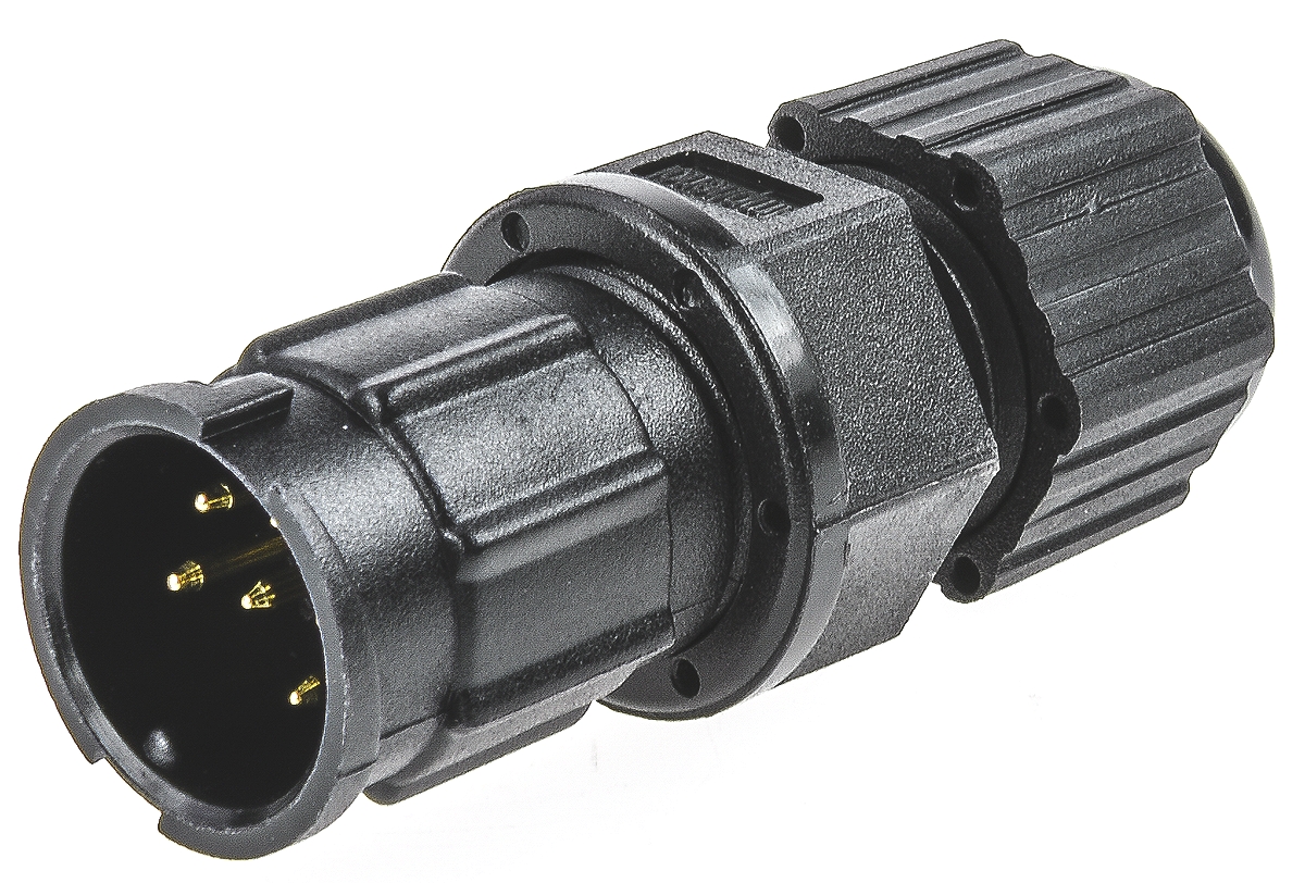Amphenol Industrial Circular Connector, 6 Contacts, Panel, Standard Connector, Plug, Male, IP67, Ceres Series