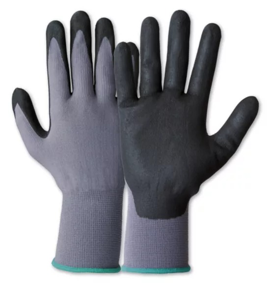 Honeywell Safety GemoMech Black, Grey Polyamide Polyamide Work Gloves, Size 10, Nitrile Foam Coating