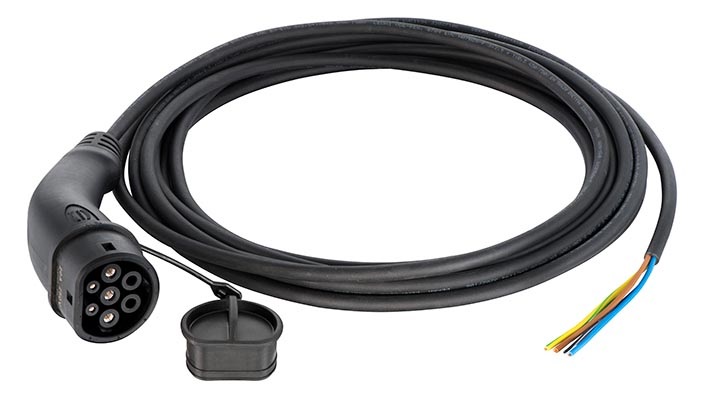 HARTING 20 A Mode 3, Type 2, EV Charging Cable 5m