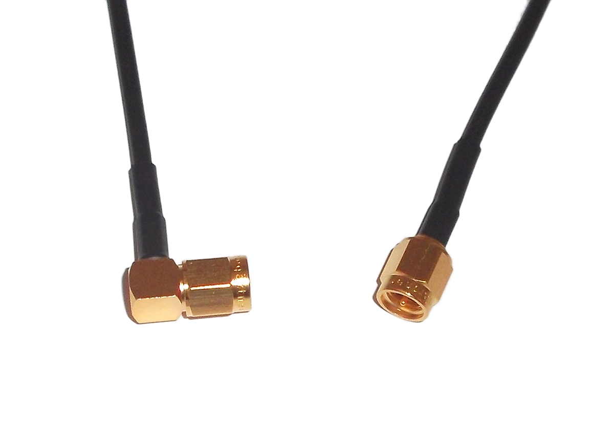 Telegartner L09999 Series, 1000 mm, RG174 Coaxial, Terminated 50 Ω