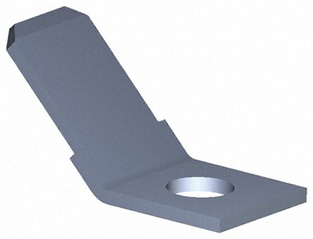 TE Connectivity FASTON .250 Uninsulated Male Spade Connector, PCB Tab, 6.35 x 0.81mm Tab Size