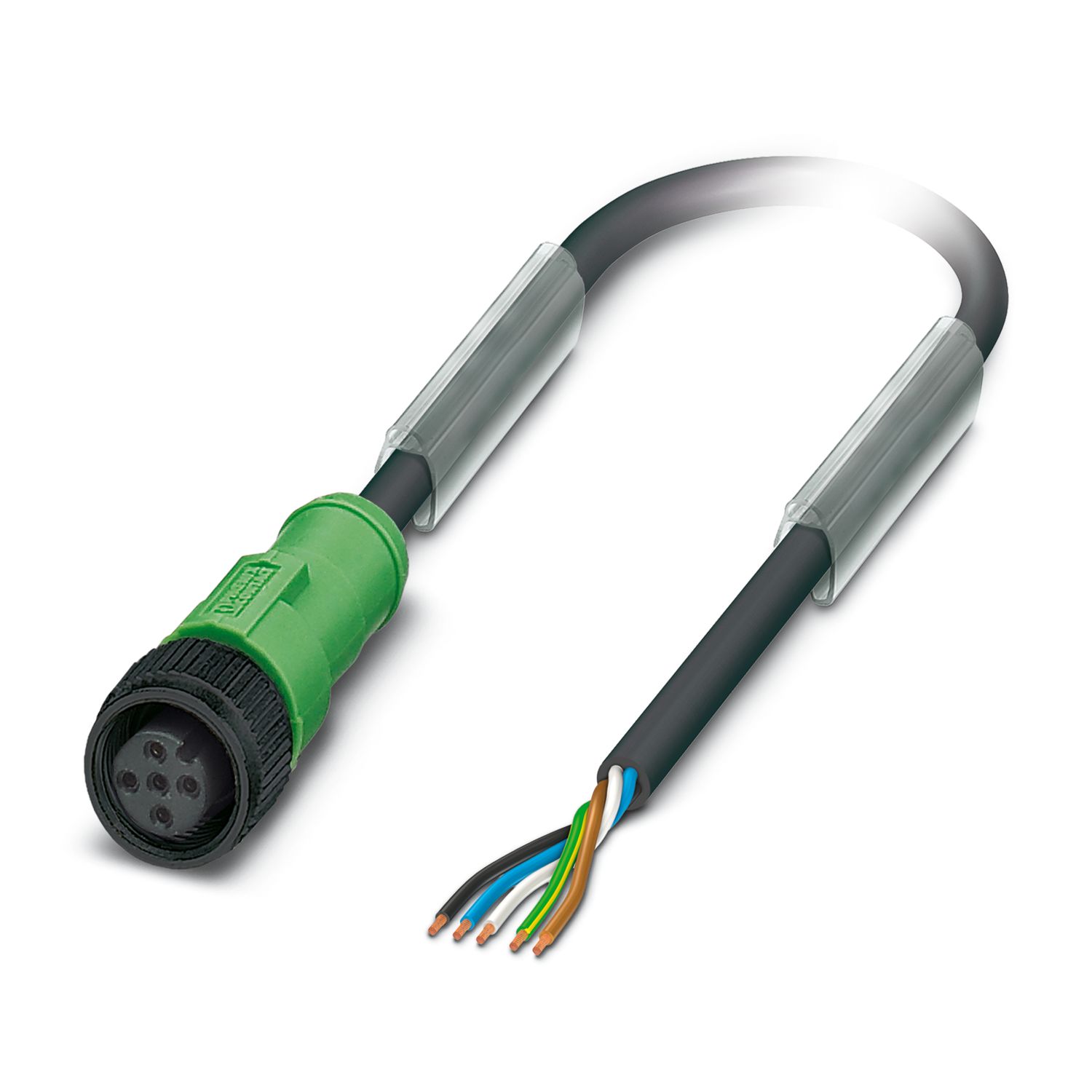 Phoenix Contact Female 5 way M12 to 5 way Unterminated Sensor Actuator Cable, 5 m