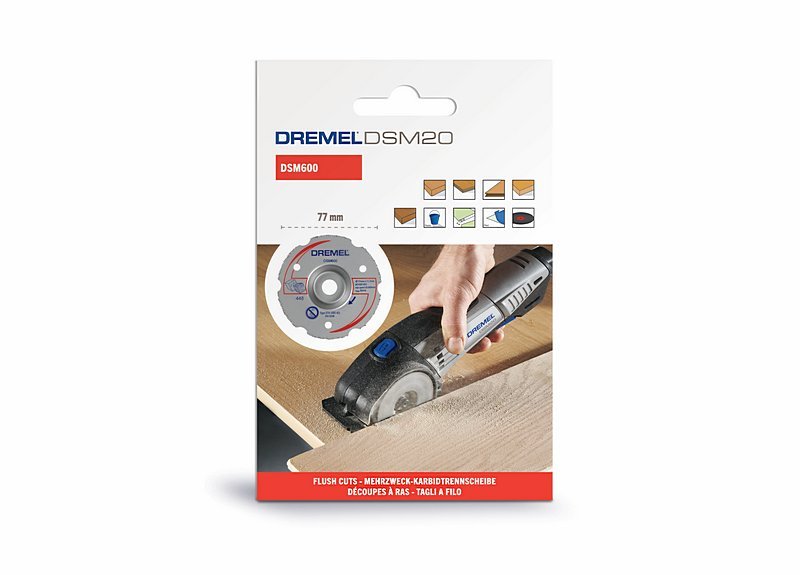 Dremel DSM600 Carbide Cutting Disc, 77mm x 1mm Thick