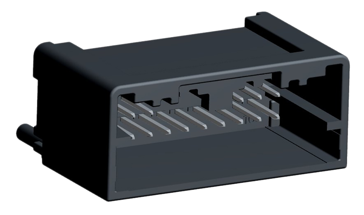 Molex, Mini50 Automotive Connector Plug Black Through Hole 16 Way, Solder Termination 34825-0160