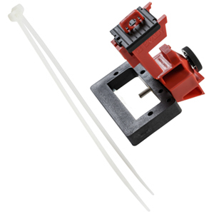 Brady Red 1-Lock Polypropylene Fibreglass Reinforced Nylon Circuit Breaker Switch Lockouts, 7.14mm Shackle