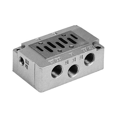 SMC EVS7 series G 3/8 Sub Base for use with VS7 Series, EVS7-2-A03F