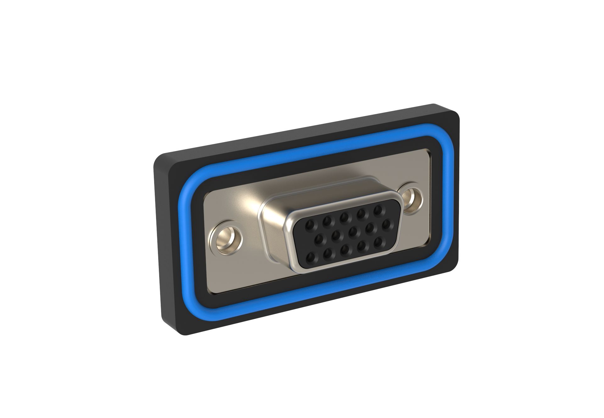 Amphenol Communications Solutions EHD 15 Way Right Angle PCB Mount, Through Hole D-sub Connector Socket