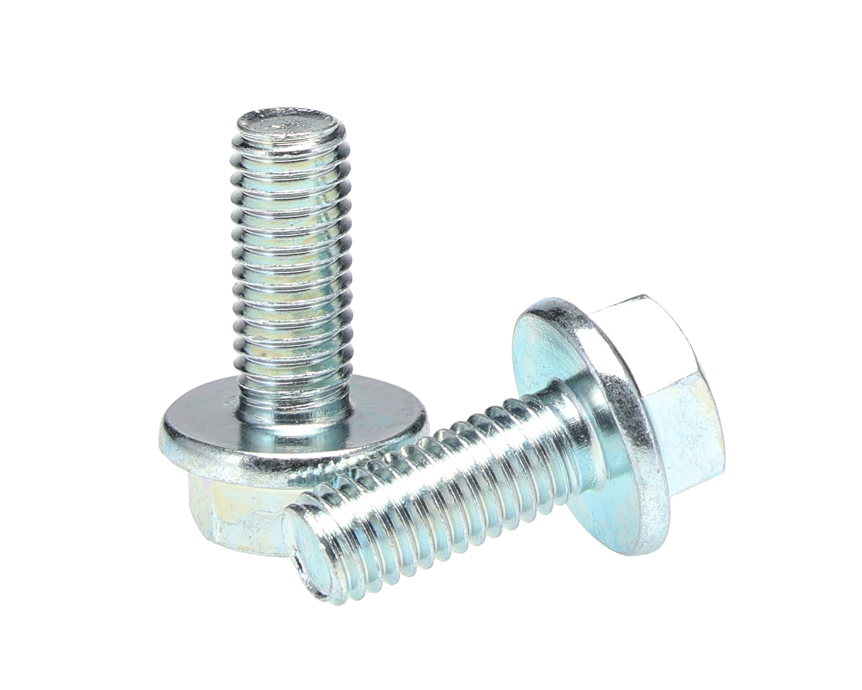 RS PRO Bright Zinc Plated Steel, Plain Flange Bolt, M8 x 20mm