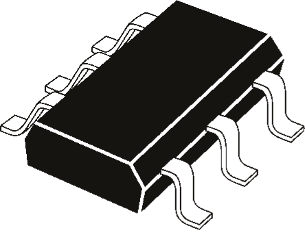 Vishay Isolated TrenchFET 2 Type P-Channel Power MOSFET, 1.1 A, 20 V Enhancement, 6-Pin SC-88 SI1967DH-T1-GE3