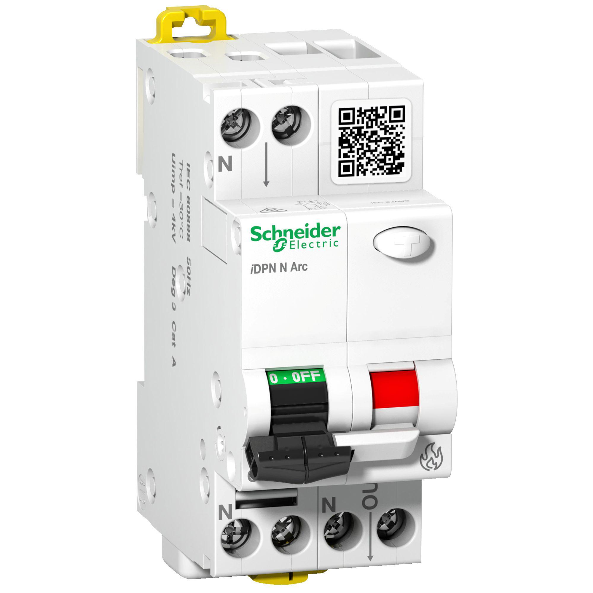 Schneider Electric Acti 9 A9F MCB1P Poles, 16A Curve B
