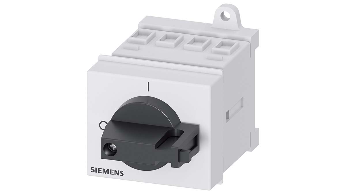 Siemens 3P Pole Front Panel Isolator Switch - 16A Maximum Current, 7.5kW Power Rating, IP40