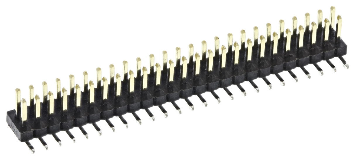 HARWIN Archer M50 Series Straight Surface Pin Header, 50 Contact(s), 1.27 mm Pitch, 2 Row, Unshrouded