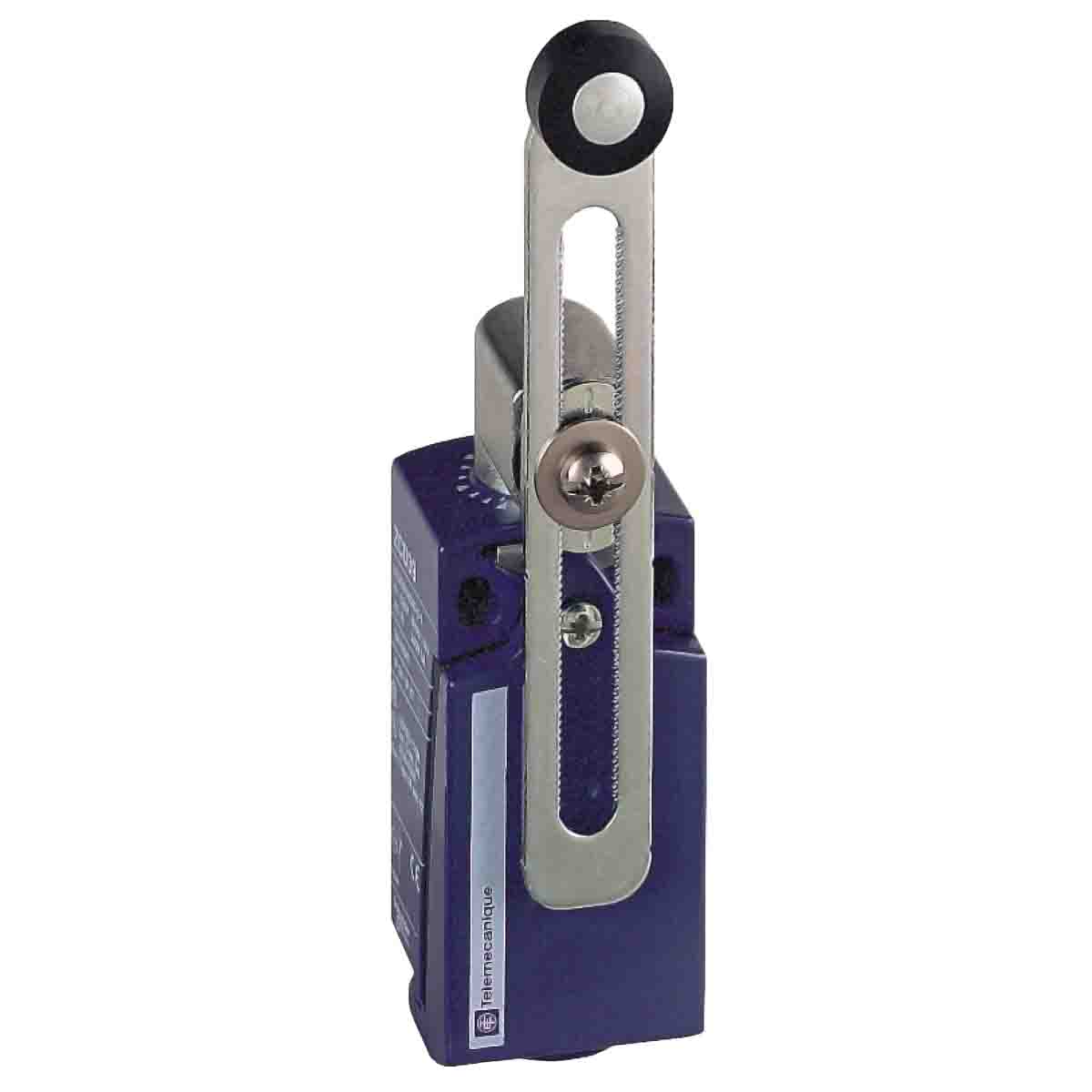 Telemecanique Sensors XCKD Series Roller Lever Limit Switch, 1NC/1NO, IP66, IP67, DPST, Zinc Alloy Housing, 240V ac