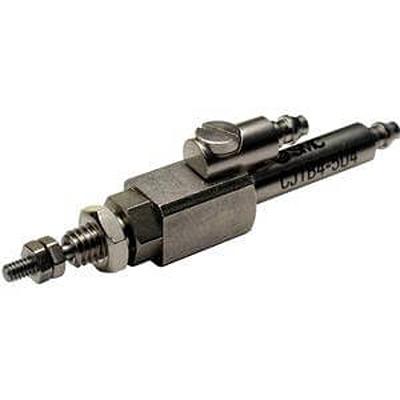 SMC Pneumatic Piston Rod Cylinder - CJ1B4-10U4 4 mm Bore, 10 mm CJ1 Series, Double Acting Acting